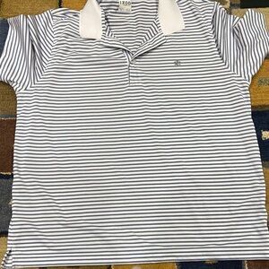 Izod men’s Polo Shirt - Navy and White Stripes